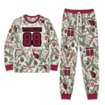 arizona-cardinals-cuffed-pajamas-customized-botanical-ornament-toss-green-best-selling.webp