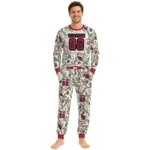arizona-cardinals-cuffed-pajamas-customized-botanical-ornament-toss-green-best-selling.webp