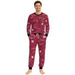 arizona-cardinals-cuffed-pajamas-personalized-sparse-oval-toss-red-best-selling.webp