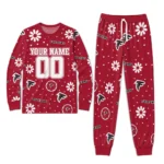 atlanta-falcons-cuffed-pajamas-custom-floral-doodle-scatter-red-best-selling.webp