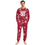 atlanta-falcons-cuffed-pajamas-custom-floral-doodle-scatter-red-best-selling.webp