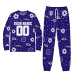 baltimore-ravens-cuffed-pajamas-customized-floral-doodle-scatter-purple-best-selling.webp