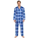 buffalo-bills-satin-pajamas-custom-tartan-grid-blue-best-selling.webp