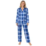 buffalo-bills-satin-pajamas-custom-tartan-grid-blue-best-selling.webp