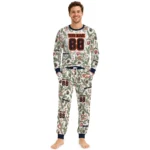 chicago-bears-cuffed-pajamas-custom-botanical-ornament-toss-green-best-selling.webp