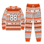 cincinnati-bengals-cuffed-pajamas-custom-geometric-motif-bands-orange-white-best-selling.webp