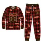cleveland-browns-cuffed-pajamas-custom-buffalo-check-brown-red-best-selling.webp