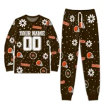 cleveland-browns-cuffed-pajamas-custom-floral-doodle-scatter-brown-best-selling.webp