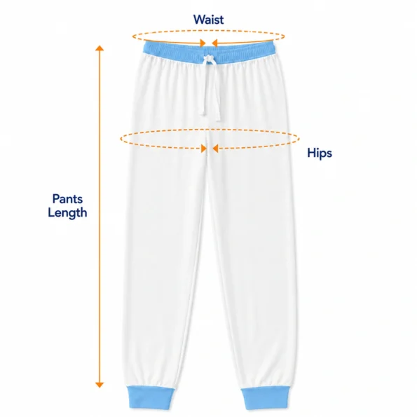 cuffed pajama pants size guide