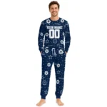 dallas-cowboys-cuffed-pajamas-customized-floral-doodle-scatter-blue-best-selling.webp