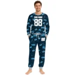 detroit-lions-cuffed-pajamas-custom-linear-icon-scatter-blue-best-selling.webp