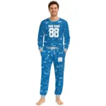 detroit-lions-cuffed-pajamas-customized-garland-icon-medley-blue-best-selling.webp