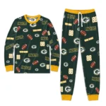 green-bay-packers-cuffed-pajamas-customized-sparse-oval-toss-green-best-selling.webp