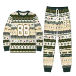 green-bay-packers-cuffed-pajamas-personalized-geometric-motif-bands-green-white-best-selling.webp