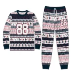 houston-texans-cuffed-pajamas-custom-geometric-motif-bands-blue-white-best-selling.webp