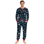 houston-texans-cuffed-pajamas-personalized-sparse-oval-toss-blue-best-selling.webp