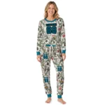 jacksonville-jaguars-cuffed-pajamas-custom-botanical-ornament-toss-green-best-selling.webp