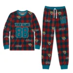 jacksonville-jaguars-cuffed-pajamas-customized-buffalo-check-teal-red-best-selling.webp
