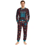 jacksonville-jaguars-cuffed-pajamas-customized-buffalo-check-teal-red-best-selling.webp