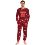 kansas-city-chiefs-cuffed-pajamas-personalized-buffalo-check-red-best-selling.webp
