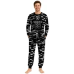 las-vegas-raiders-cuffed-pajamas-customized-diagonal-brush-strokes-black-best-selling.webp