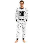 las-vegas-raiders-cuffed-pajamas-personalized-wavy-light-strands-black-white-best-selling.webp