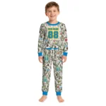 los-angeles-chargers-cuffed-pajamas-custom-botanical-ornament-toss-green-best-selling.webp