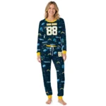 los-angeles-chargers-cuffed-pajamas-customized-linear-icon-scatter-blue-best-selling.webp