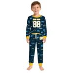 los-angeles-chargers-cuffed-pajamas-customized-linear-icon-scatter-blue-best-selling.webp