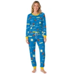los-angeles-chargers-cuffed-pajamas-customized-sparse-oval-toss-blue-best-selling.webp