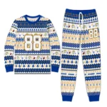 los-angeles-rams-cuffed-pajamas-custom-geometric-motif-bands-blue-white-best-selling.webp