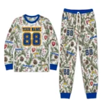 los-angeles-rams-cuffed-pajamas-customized-botanical-ornament-toss-green-best-selling.webp