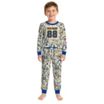 los-angeles-rams-cuffed-pajamas-customized-botanical-ornament-toss-green-best-selling.webp