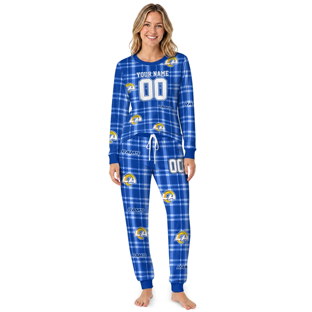 los-angeles-rams-cuffed-pajamas-customized-windowpane-plaid-blue-high-quality.webp Los Angeles Rams Cuffed Pajamas Customized Windowpane Plaid Blue High Quality Webp