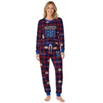 los-angeles-rams-cuffed-pajamas-personalized-buffalo-check-blue-red-best-selling.webp