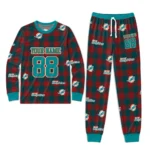 miami-dolphins-cuffed-pajamas-custom-buffalo-check-aqua-red-best-selling.webp