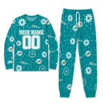 miami-dolphins-cuffed-pajamas-custom-floral-doodle-scatter-aqua-best-selling.webp