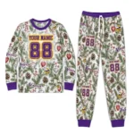 minnesota-vikings-cuffed-pajamas-custom-botanical-ornament-toss-green-best-selling.webp