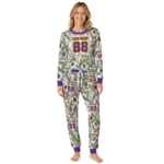 minnesota-vikings-cuffed-pajamas-custom-botanical-ornament-toss-green-best-selling.webp