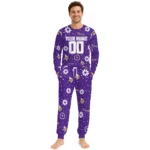 minnesota-vikings-cuffed-pajamas-customized-floral-doodle-scatter-purple-best-selling.webp