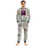 new-england-patriots-cuffed-pajamas-customized-botanical-ornament-toss-green-best-selling.webp