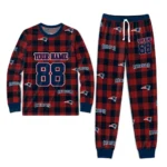 new-england-patriots-cuffed-pajamas-personalized-buffalo-check-blue-red-best-selling.webp