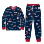 new-england-patriots-cuffed-pajamas-personalized-sparse-oval-toss-blue-best-selling.webp