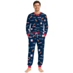 new-england-patriots-cuffed-pajamas-personalized-sparse-oval-toss-blue-best-selling.webp