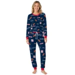 new-england-patriots-cuffed-pajamas-personalized-sparse-oval-toss-blue-best-selling.webp