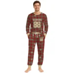 new-orleans-saints-cuffed-pajamas-custom-buffalo-check-gold-red-best-selling.webp