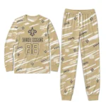 new-orleans-saints-cuffed-pajamas-customized-diagonal-brush-strokes-gold-best-selling.webp