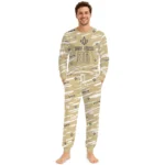 new-orleans-saints-cuffed-pajamas-customized-diagonal-brush-strokes-gold-best-selling.webp
