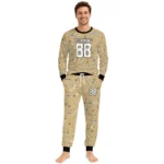 new-orleans-saints-cuffed-pajamas-customized-garland-icon-medley-gold-best-selling.webp