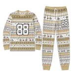new-orleans-saints-cuffed-pajamas-customized-geometric-motif-bands-gold-white-best-selling.webp